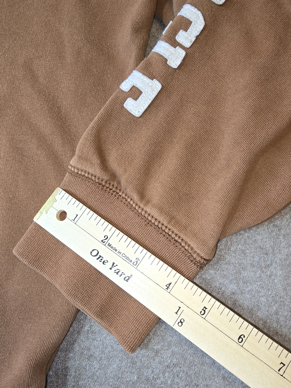 American Eagle Men's Brown Pullover Hoodie Y2K Large - Picture 10 of 11